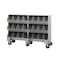 Little Giant Mobile Storage Bins - 15"D x 64"W, 4 Opening per Level MS415646PH - alternate 3
